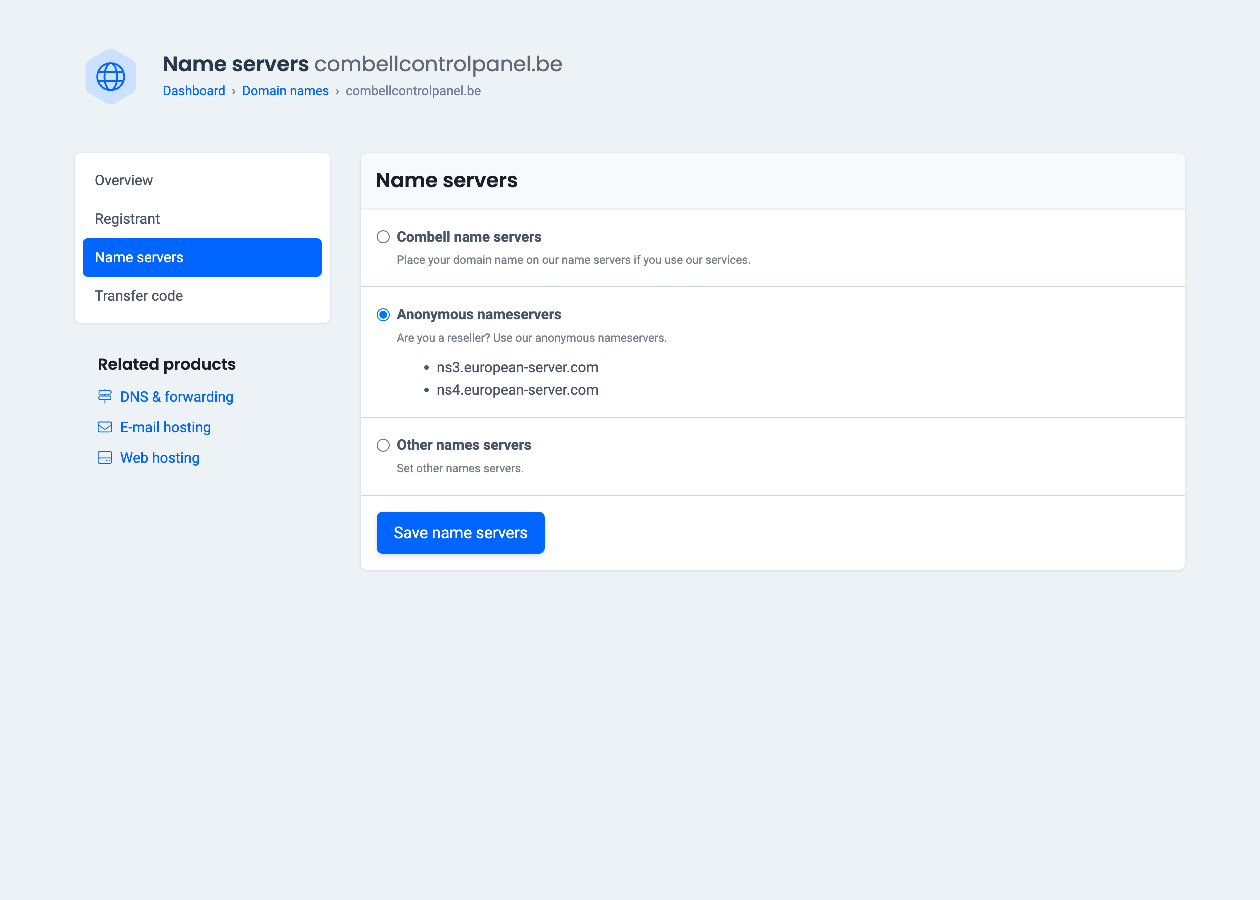 Serveurs de noms anonymes