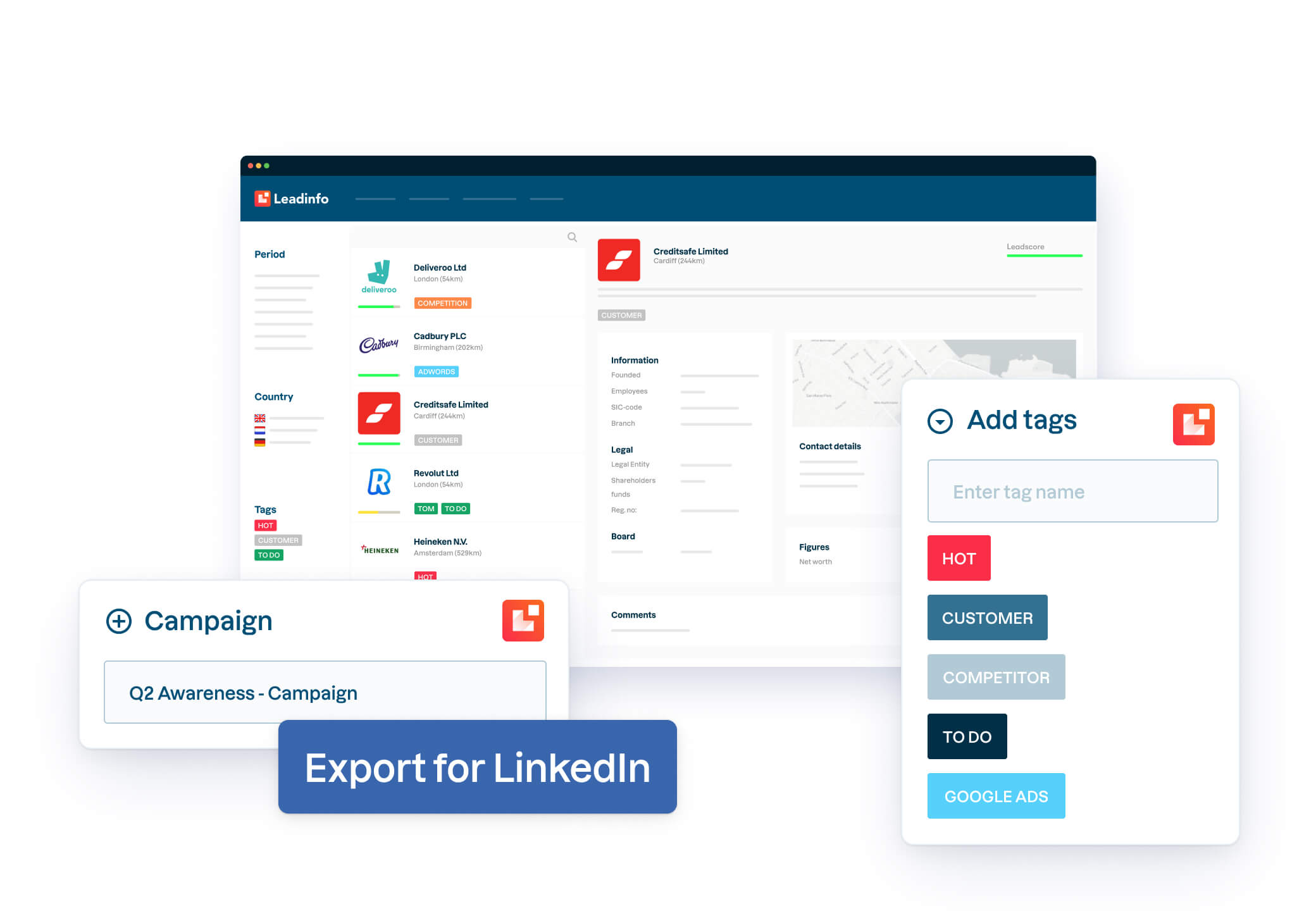 More features to identify and convert leads