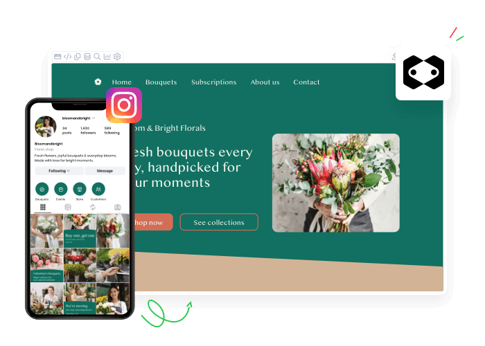 Create a website with your social media content