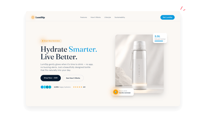Launch landing pages faster