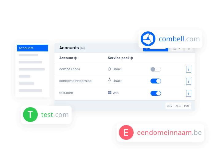 Beheer al je klanten in één dashboard