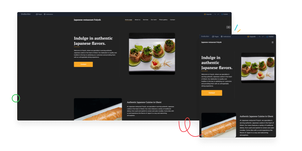 Le résultat ? Un site web magnifique