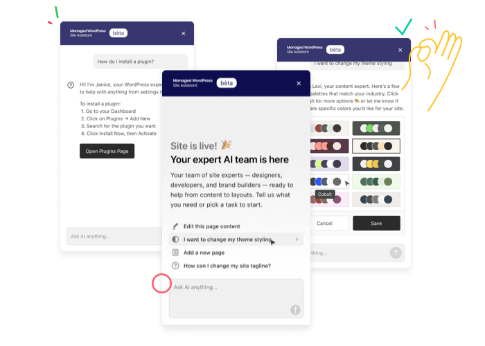 Need adjustment? Ask your AI Assistant