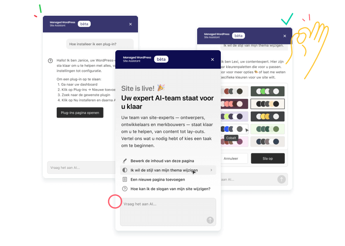 Aanpassing nodig? Vraag het aan je AI Assistent