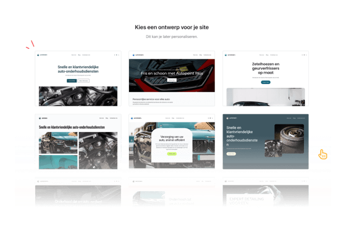 Kies uit verschillende professionele designs
