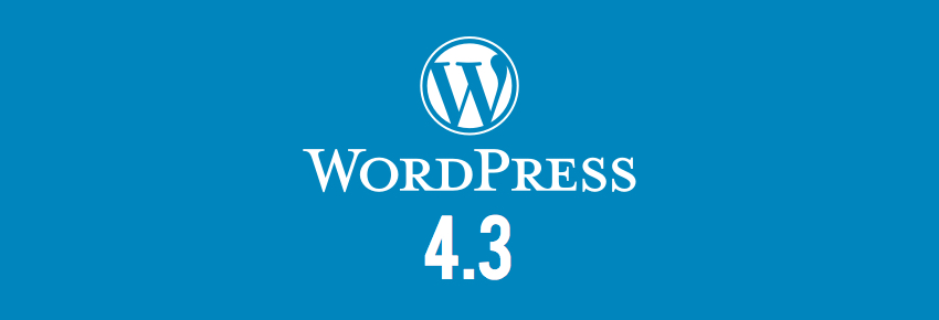 WordPress 4.3 new version