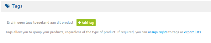 New reseller features - add product tags