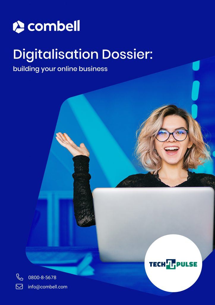 The cover of our e-book 'Dossier Digitisation: building your business online'.