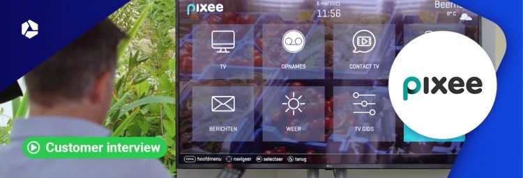 Pixee's interactive screens with dedicated connectivity