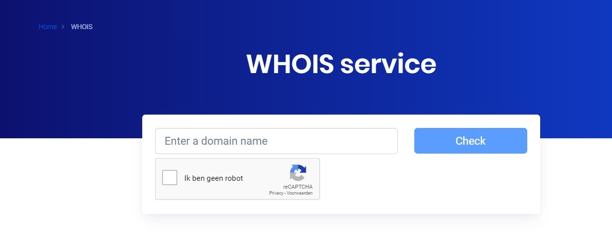 Whois service Combell