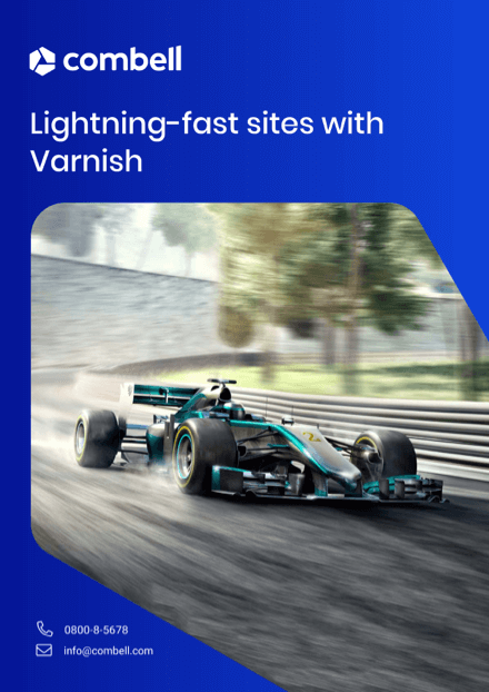 The cover of our e-book: Lightning-fast sites with Varnish.