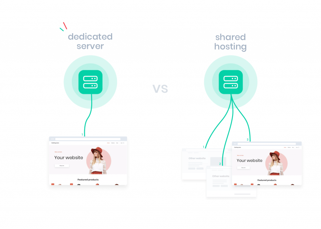 Using a dedicated server to avoid sharing server space.