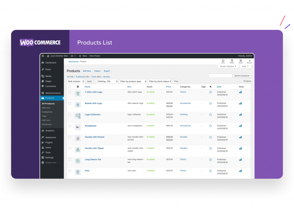With WooCommerce, you can manage your entire webshop.