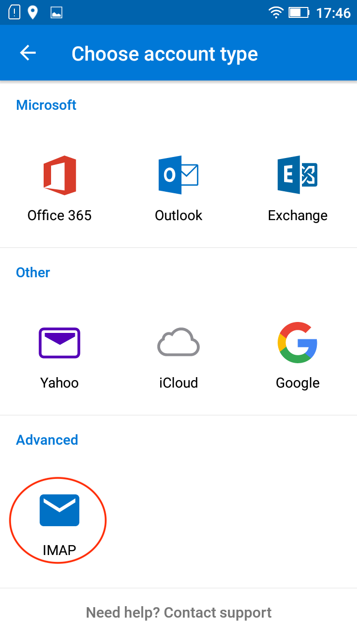 Configure Basic mail in Outlook (Android) Combell Support