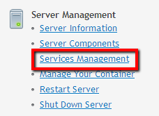 Services management