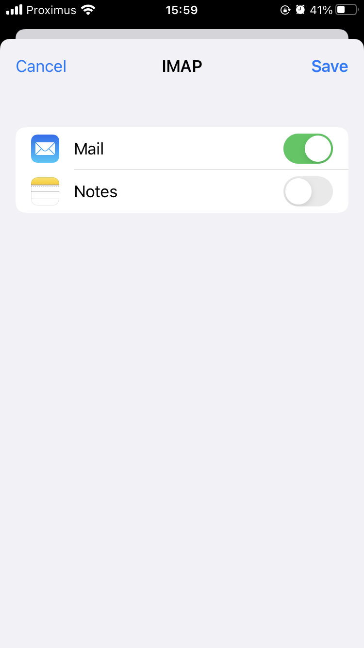 iOS mail finnish