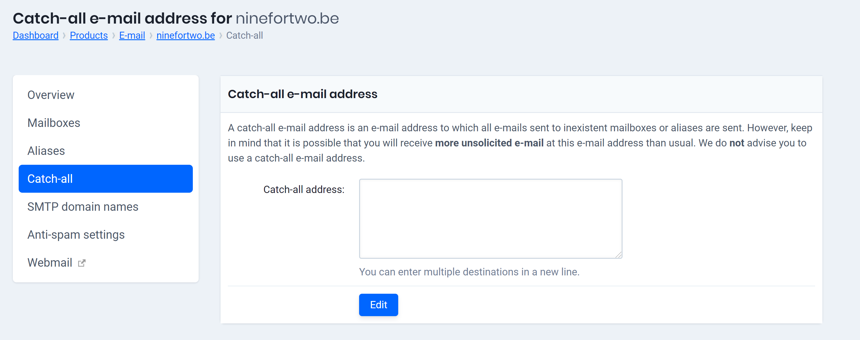 catch-all e-mail address