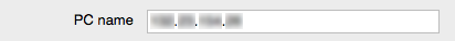 PC name