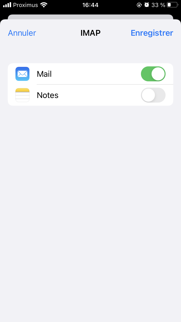 iOS Fin mail