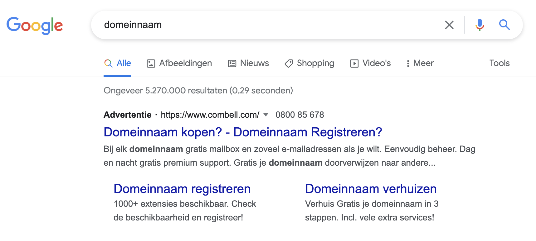 Google advertentie