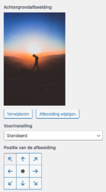 Achtergrondafbeelding instellen WordPress