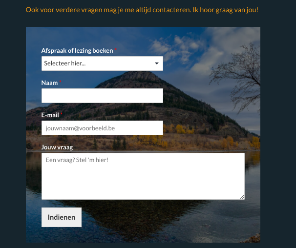 contactformulier voorbeeld wpforms