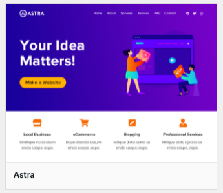 astra thema wordpress