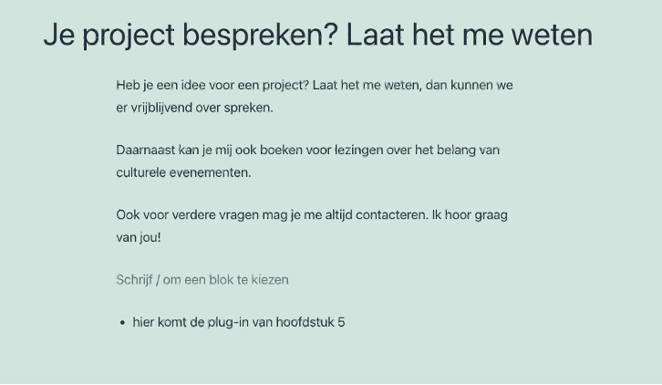 kop en tekst wordpress