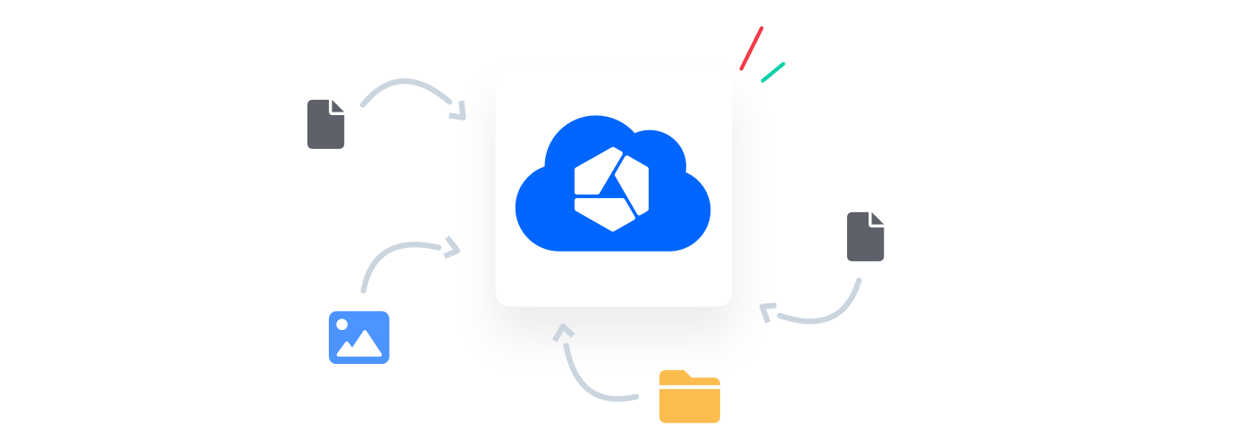 In plaats van met een server rack te werken, kan je je data ook opslaan in de cloud.