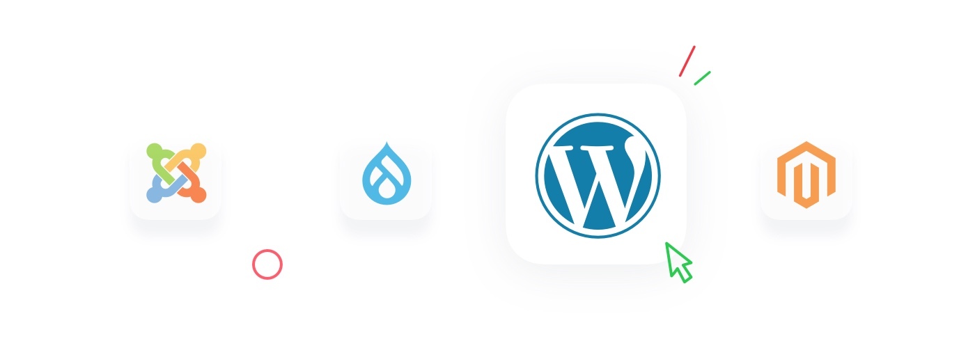 Je kan je dynamische website laten draaien op een CMS als WordPress.