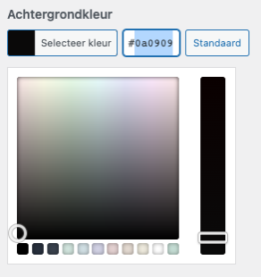 hex-code achtergrondkleur