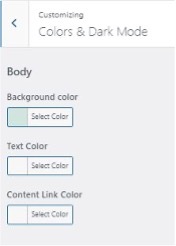 customizing colors & dark mode