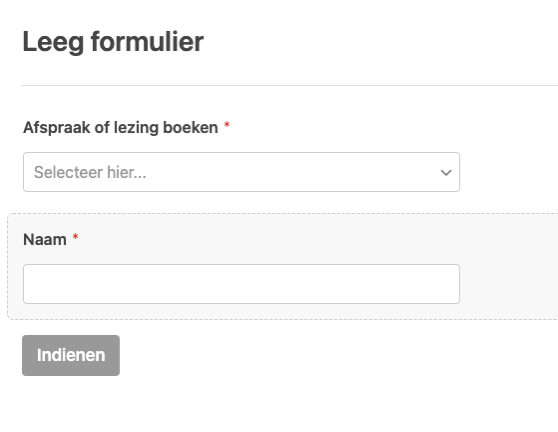 enkele tekst lijn wordpress wpforms