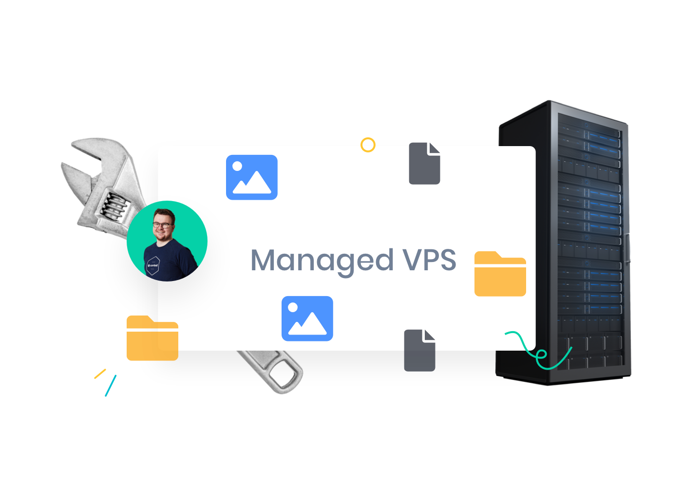 Bij Managed VPS hosting zorgt Combell voor zowel onderhoud als updates.