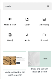 Media & Tekst-blok toevoegen WordPress