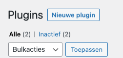 nieuwe plugin installeren