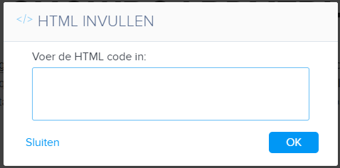 HTML code invullen